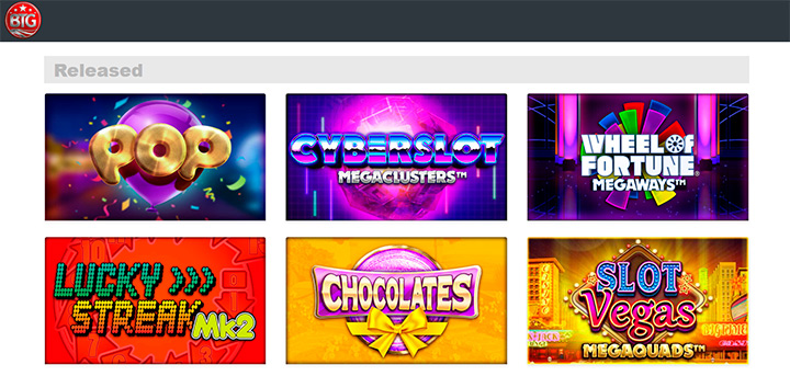 Каталог игр Big Time Gaming