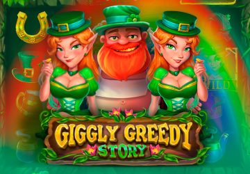 Giggly Greedy Story - забавные персонажи, RTP 95.2%, комедийный слот GameBeat