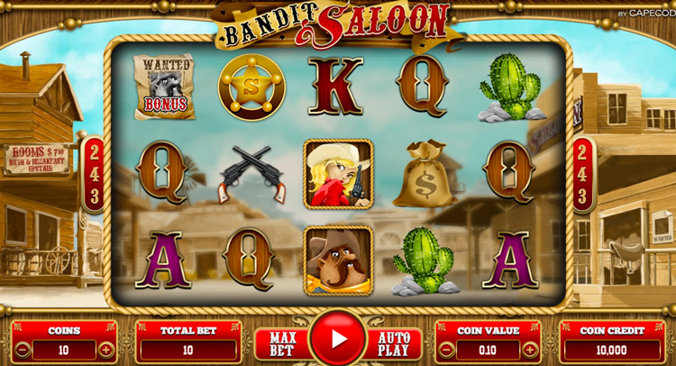 Bandit Saloon от Capecod Gaming
