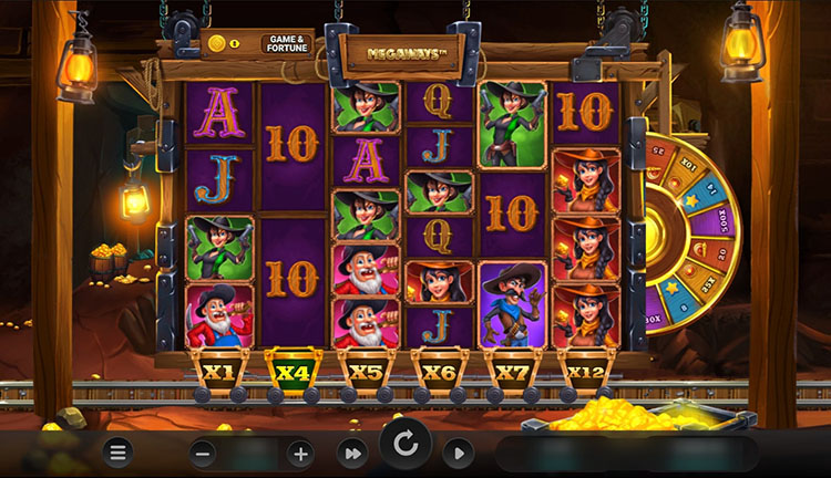 Gold Rush Frenzy от Four Leaf Gaming с бонусным рядом
