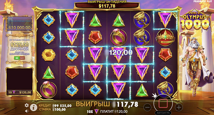 Выигрышные комбинации Gates of Olympus 1000
